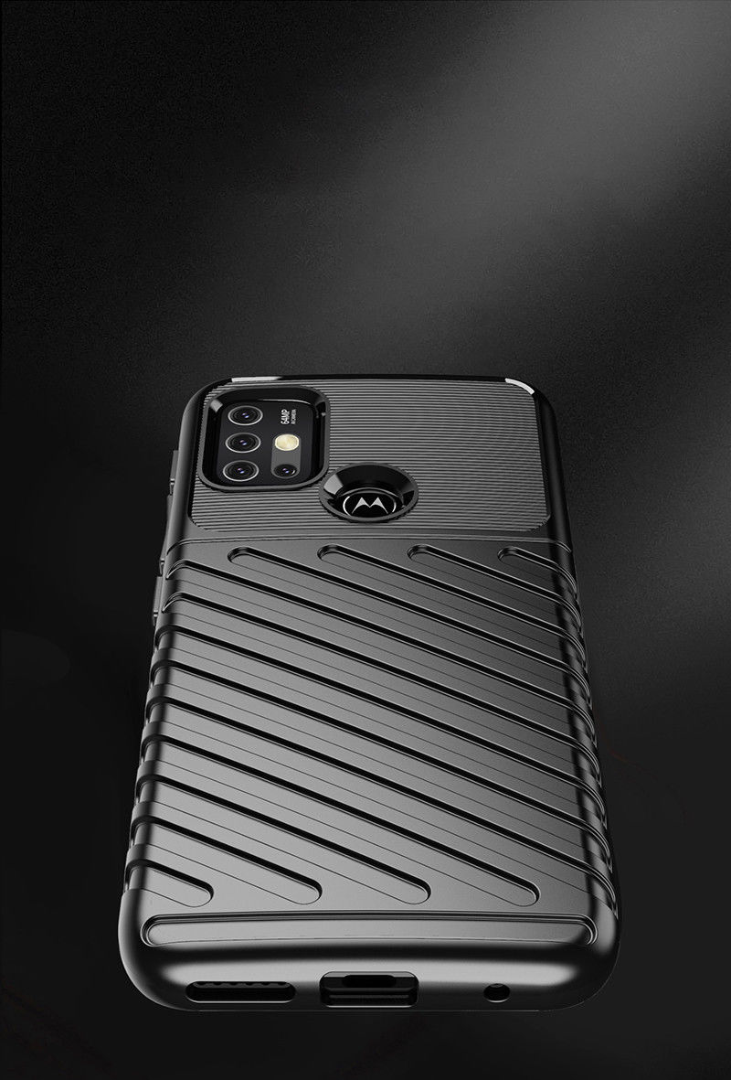 Motorola Moto G10/G20/G30 Hoesje Twill Thunder TPU Back Cover Zwart afbeelding 9