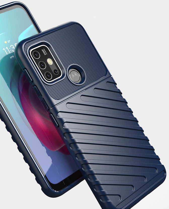 Motorola Moto G10/G20/G30 Hoesje Twill Thunder TPU Back Cover Zwart afbeelding 10