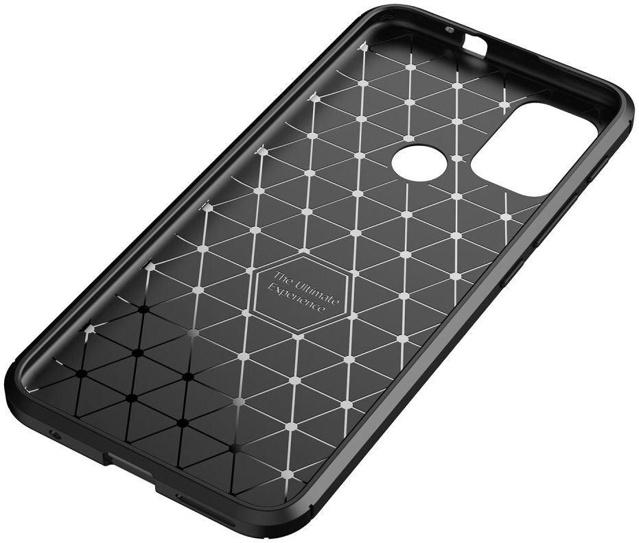 Motorola Moto G10/G20/G30 Hoesje Siliconen Carbon TPU Back Cover Zwart afbeelding 11