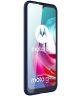 Motorola Moto G10/G20/G30 Hoesje Siliconen Carbon TPU Back Cover Blauw