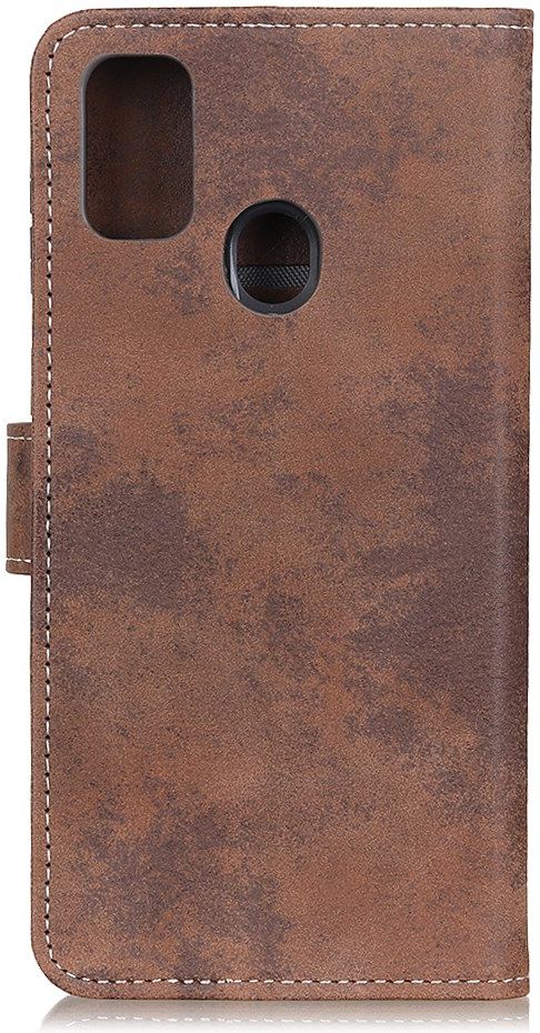 Motorola Moto G10/G20/G30 Hoesje Portemonnee Book Case Kunstleer Bruin afbeelding 3