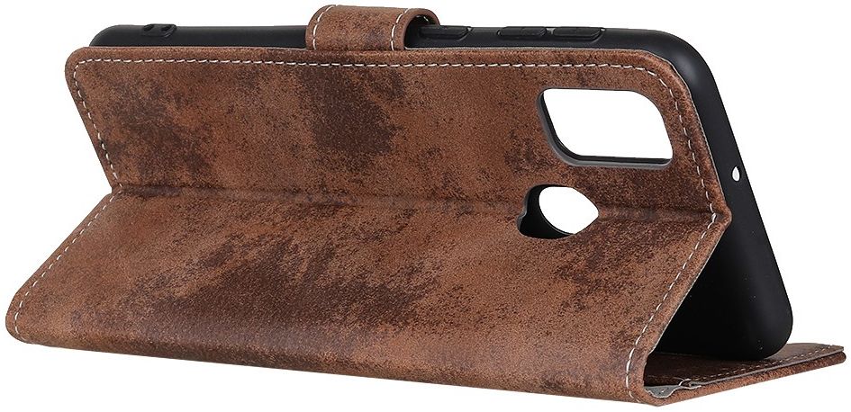 Motorola Moto G10/G20/G30 Hoesje Portemonnee Book Case Kunstleer Bruin afbeelding 5