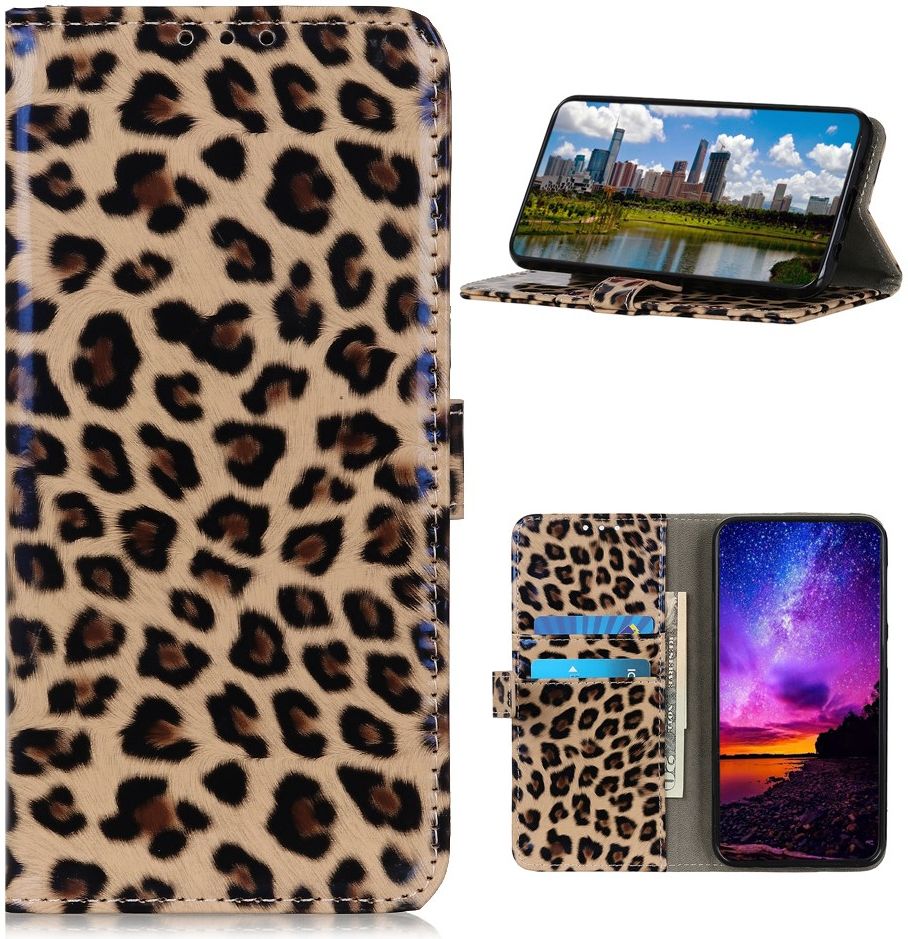 Motorola Moto G10/G20/G30 Hoesje Portemonnee Book Case Luipaard Print afbeelding 7