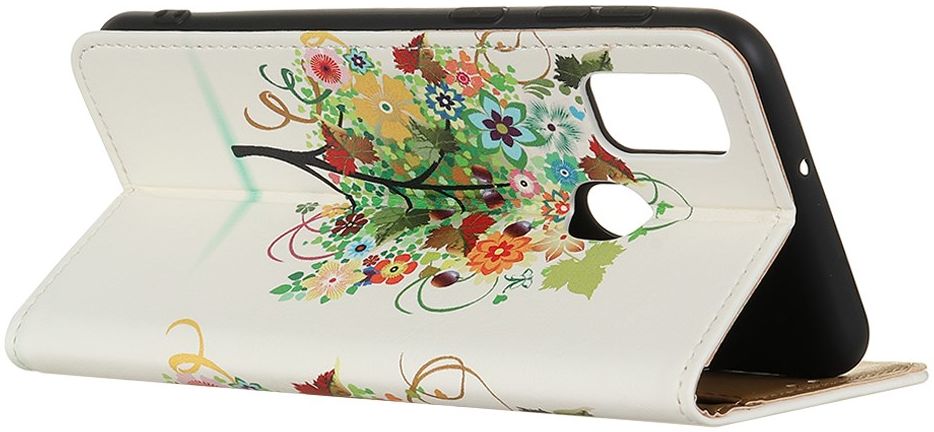 Motorola Moto G10 / G20 / G30 Hoesje Portemonnee met Boom Print afbeelding 4