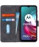 Motorola Moto G10/G20/G30 Hoesje Portemonnee Kunstleer Book Case Zwart