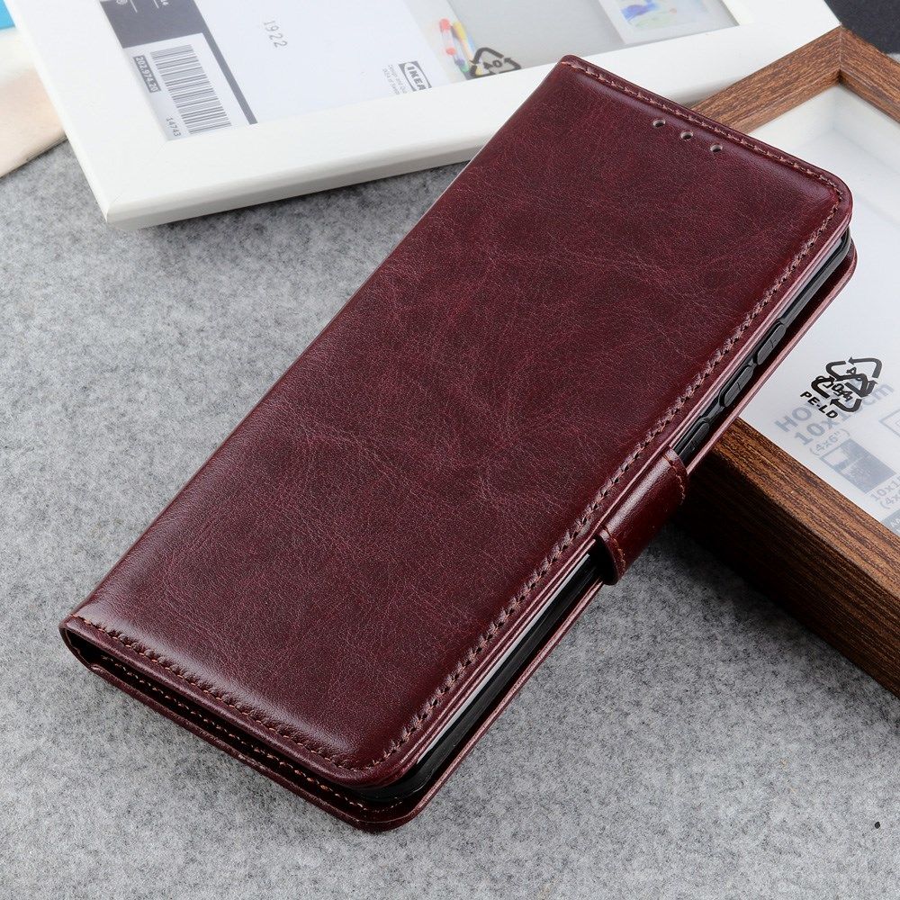 Motorola Moto G10 / G20 / G30 Hoesje Vintage Book Case Kunstleer Bruin afbeelding 5