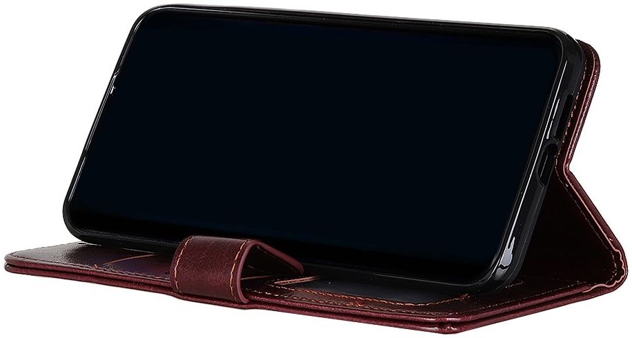 Motorola Moto G10 / G20 / G30 Hoesje Vintage Book Case Kunstleer Bruin afbeelding 3