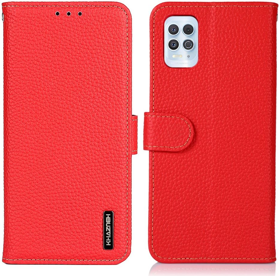 KHAZNEH Motorola Moto G100 Hoesje Wallet Book Case Rood afbeelding 5