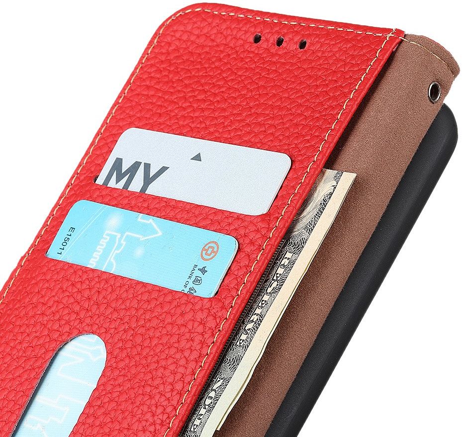 KHAZNEH Motorola Moto G100 Hoesje Wallet Book Case Rood afbeelding 3