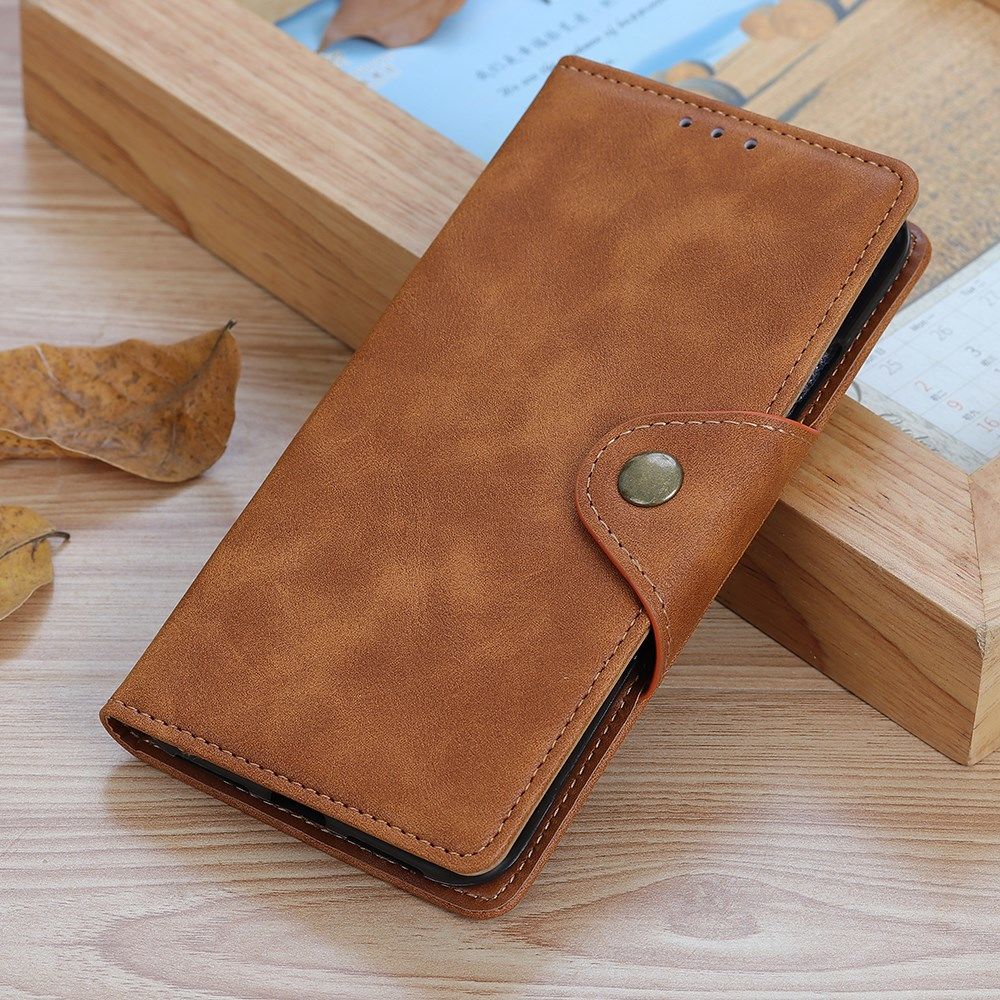 Motorola Moto G100 Hoesje Portemonnee Book Case Kunstleer Bruin afbeelding 5