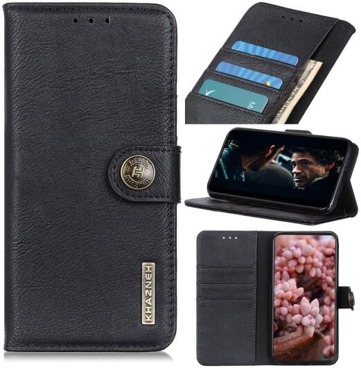 KHAZNEH Motorola Moto G100 Hoesje Portemonnee Book Case Zwart afbeelding 7