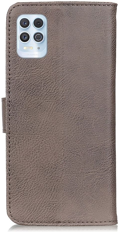 Motorola Moto G100 Hoesje Vintage Book Case Kunstleer Bruin afbeelding 3