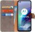 Motorola Moto G100 Hoesje Vintage Book Case Kunstleer Bruin afbeelding 1