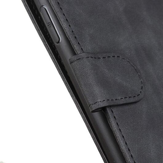 KHAZNEH Motorola Moto G100 Hoesje Retro Wallet Book Case Grijs afbeelding 7