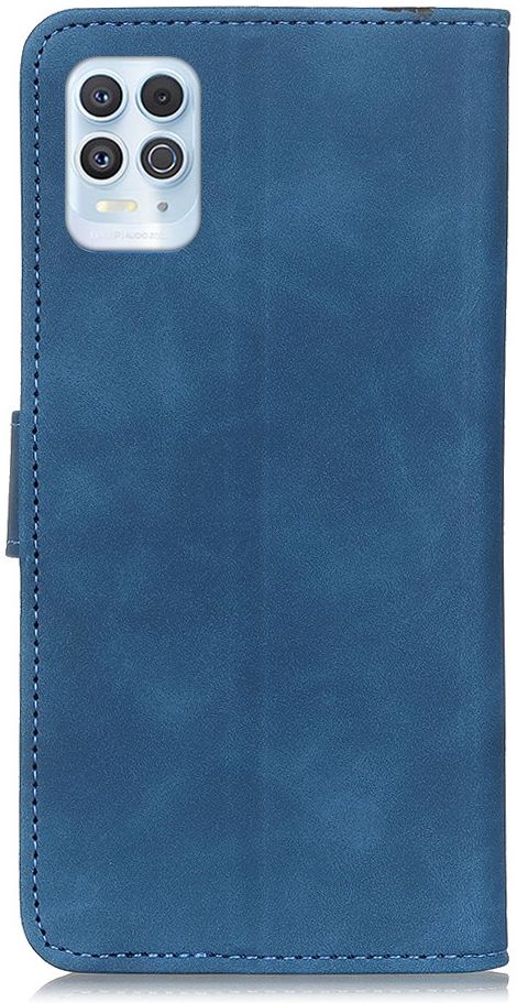 KHAZNEH Motorola Moto G100 Hoesje Retro Wallet Book Case Blauw afbeelding 2