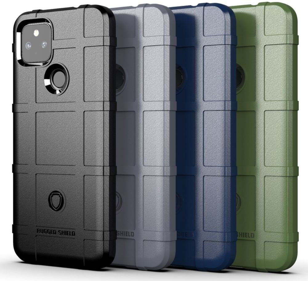 Google Pixel 5a Hoesje Shock Proof Rugged Shield Blauw afbeelding 2
