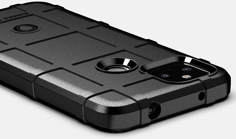 Google Pixel 5a Hoesje Shock Proof Rugged Shield Blauw afbeelding 6