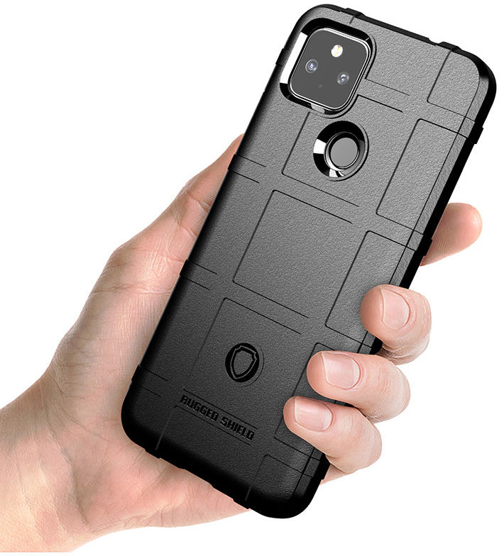 Google Pixel 5a Hoesje Shock Proof Rugged Shield Blauw afbeelding 7