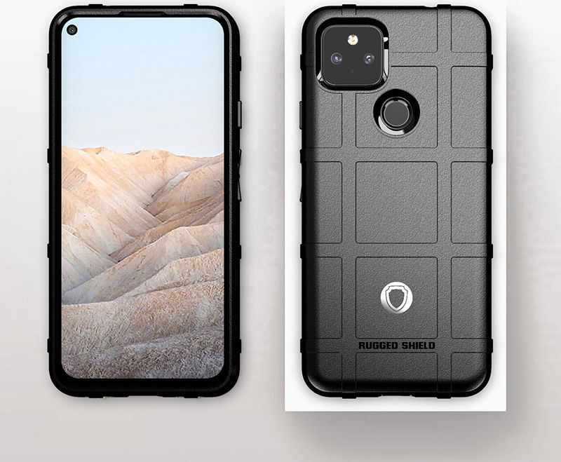 Google Pixel 5a Hoesje Shock Proof Rugged Shield Blauw afbeelding 9