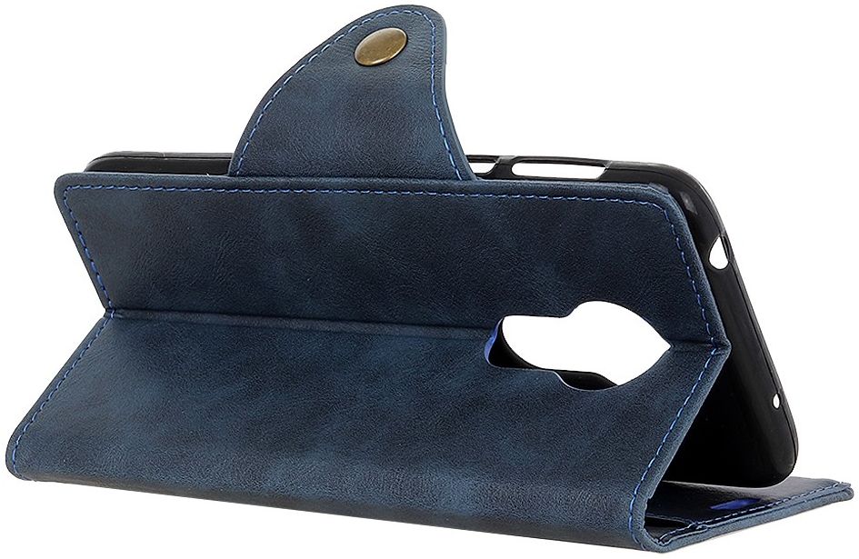 Nokia 6.3 / G10 / G20 Hoesje Portemonnee Kunstleer Book Case Blauw afbeelding 5