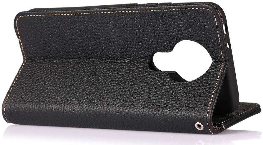 Nokia 6.3 / G10 / G20 Hoesje Portemonnee Book Case Echt Leer Zwart afbeelding 6