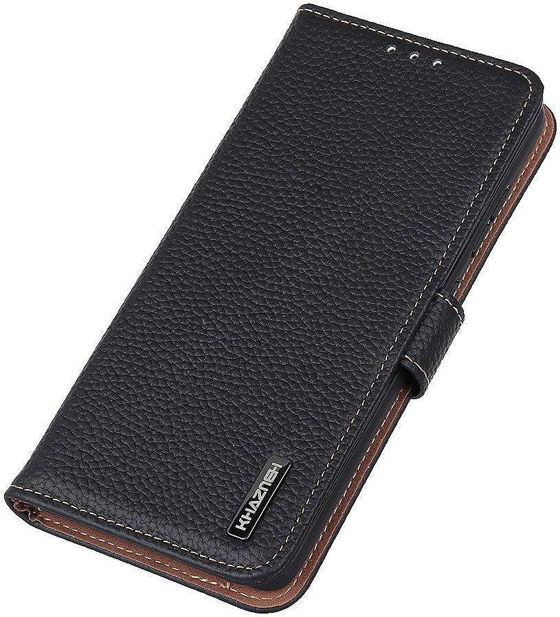 Nokia 6.3 / G10 / G20 Hoesje Portemonnee Book Case Echt Leer Zwart afbeelding 2