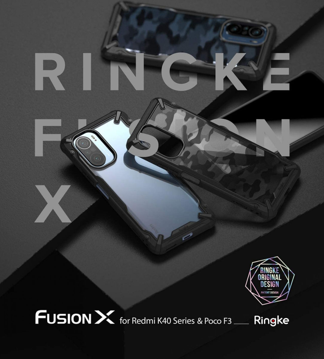 Ringke Fusion X Xiaomi Poco F3 / Mi 11i Hoesje Back Cover Zwart afbeelding 10