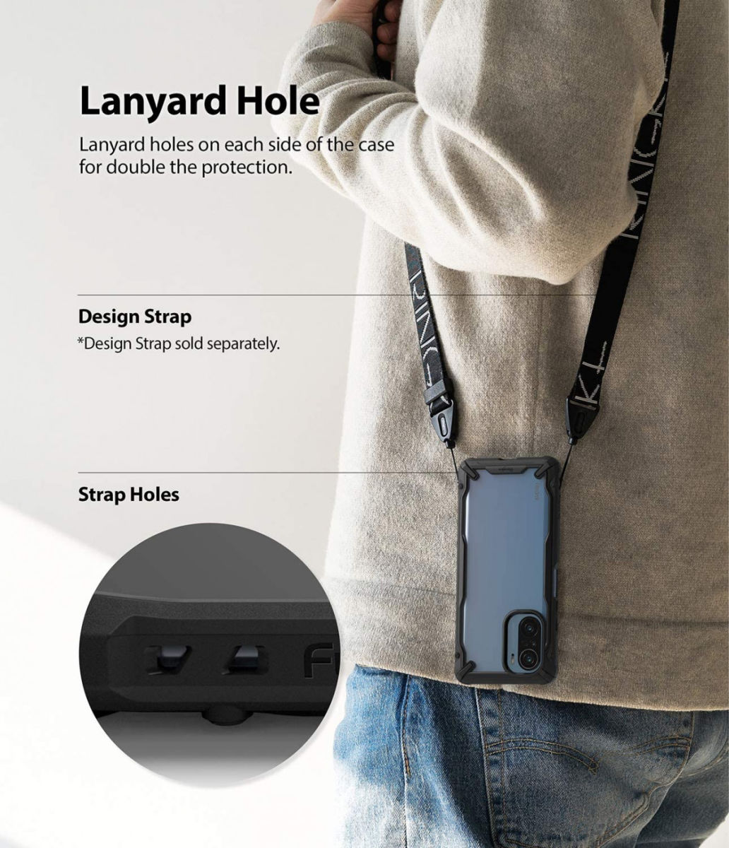 Ringke Fusion X Xiaomi Poco F3 / Mi 11i Hoesje Back Cover Zwart afbeelding 8