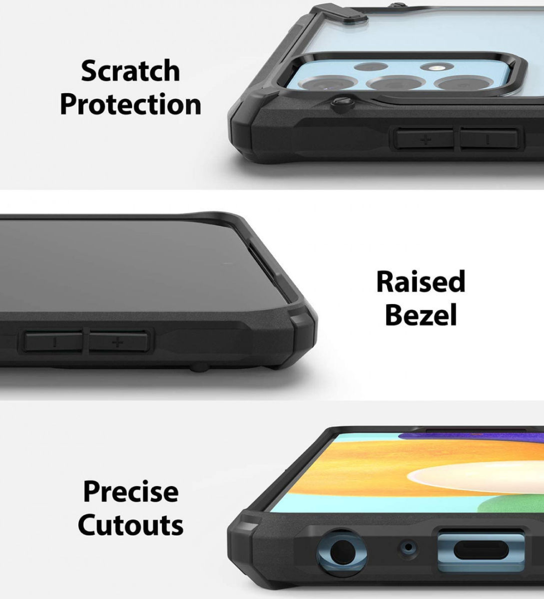 Ringke Fusion X OnePlus 9 Pro Hoesje Back Cover Transparant Zwart afbeelding 3