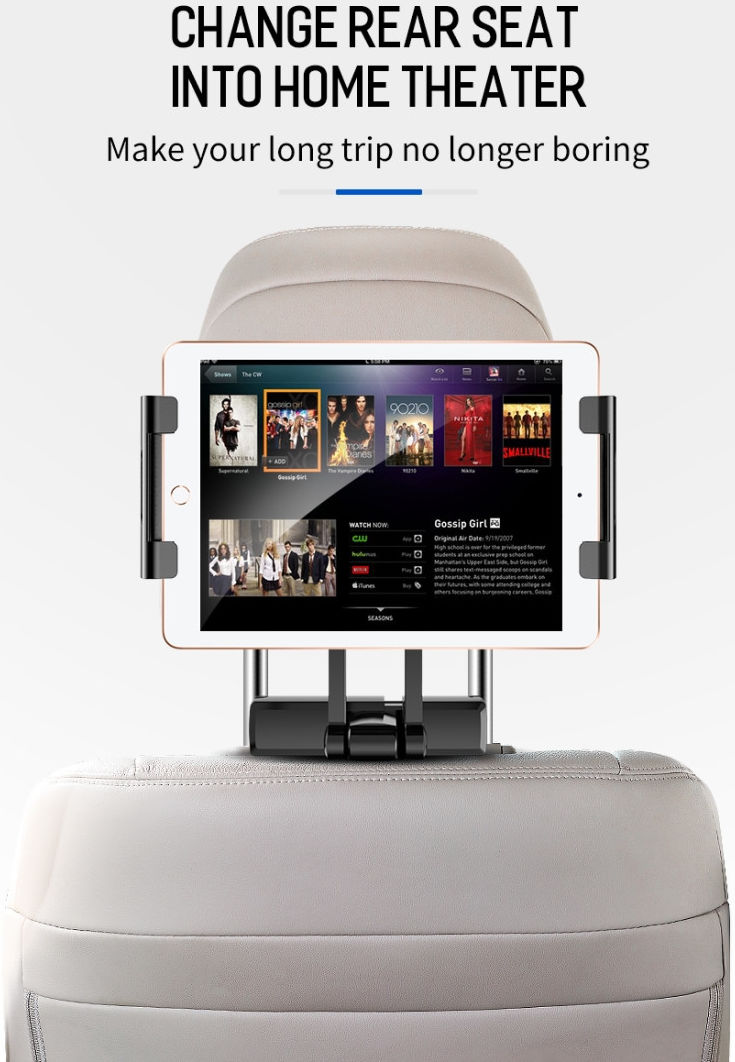 ROCK Verstelbare Hoofdsteun Tablet/Smartphone Houder voor in de Auto afbeelding 11