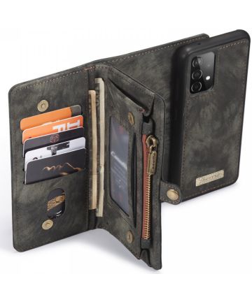 CaseMe 008 Samsung A52 / A52S Hoesje Book Case en Back Cover Zwart Hoesjes
