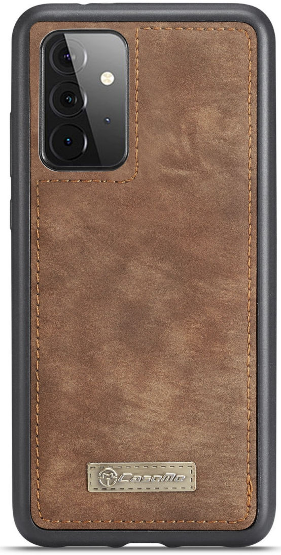 CaseMe 2-in-1 Samsung Galaxy A72 Hoesje Book Case en Back Cover Bruin afbeelding 5