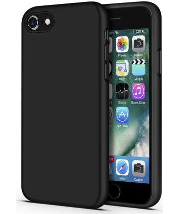 Apple iPhone SE (2020/2022) Hoesje Dun TPU Back Cover Zwart Hoesjes