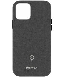 Momax Fusion Apple iPhone 12 Pro Max Hoesje voor Apple MagSafe Grijs