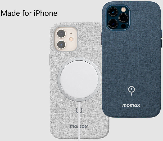 Momax Fusion Apple iPhone 12 Pro Max Hoesje voor Apple MagSafe Grijs afbeelding 5