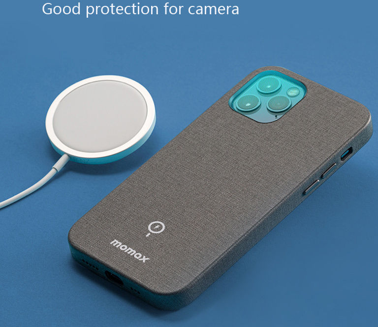 Momax Fusion Apple iPhone 12 Pro Max Hoesje voor Apple MagSafe Grijs afbeelding 9