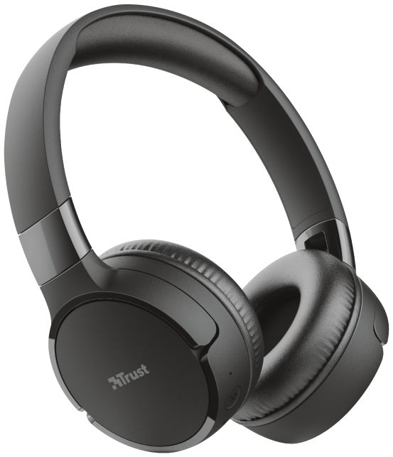 Trust Zena Bedraad/Bluetooth Draadloze On-Ear Koptelefoon Zwart afbeelding 1
