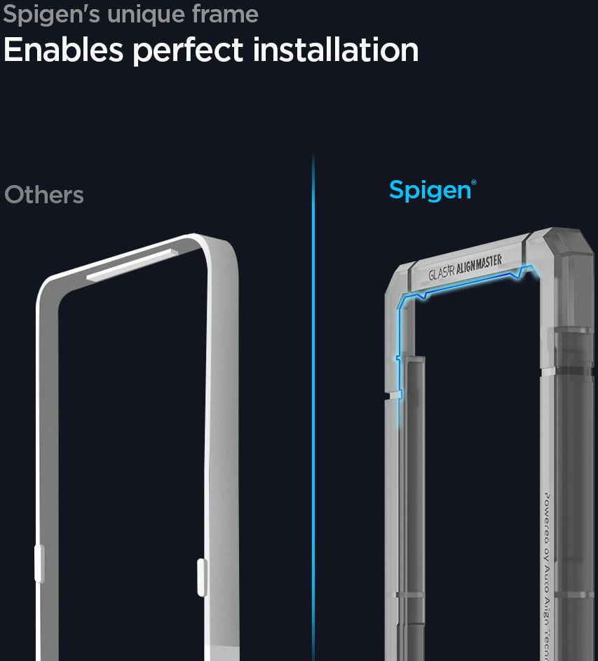 Spigen AlignMaster Samsung Galaxy A72 Screen Protector Full Cover afbeelding 6