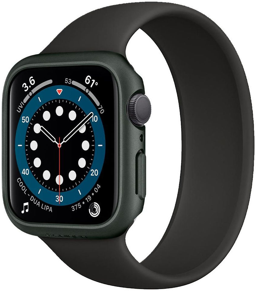 Spigen Thin Fit Apple Watch 44MM Hoesje Hard Plastic Bumper Groen afbeelding 1