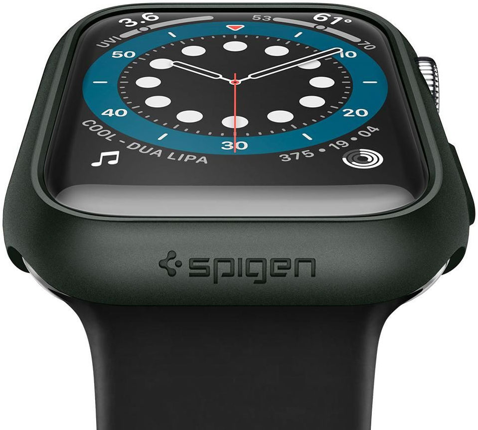 Spigen Thin Fit Apple Watch 44MM Hoesje Hard Plastic Bumper Groen afbeelding 10