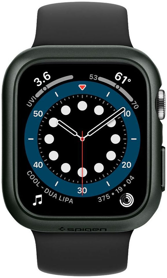 Spigen Thin Fit Apple Watch 44MM Hoesje Hard Plastic Bumper Groen afbeelding 11