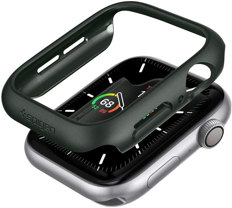 Spigen Thin Fit Apple Watch 44MM Hoesje Hard Plastic Bumper Groen afbeelding 3
