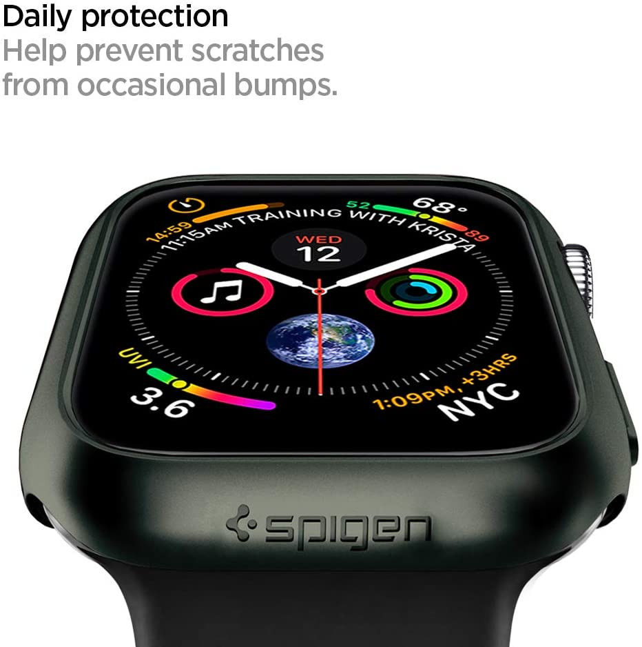 Spigen Thin Fit Apple Watch 44MM Hoesje Hard Plastic Bumper Groen afbeelding 4
