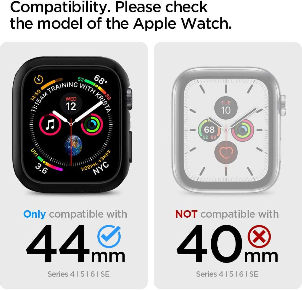 Spigen Thin Fit Apple Watch 44MM Hoesje Hard Plastic Bumper Groen afbeelding 9