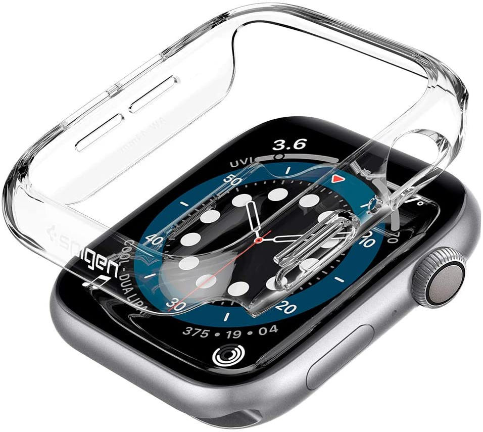Spigen Thin Fit Apple Watch 44MM Hoesje Hard Plastic Bumper Clear afbeelding 2