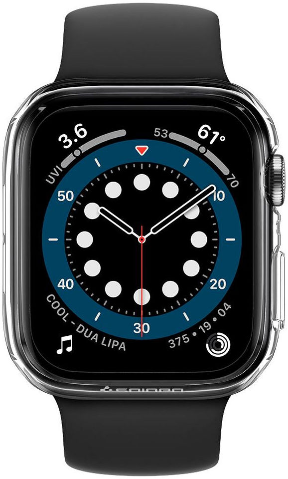 Spigen Thin Fit Apple Watch 44MM Hoesje Hard Plastic Bumper Clear afbeelding 9