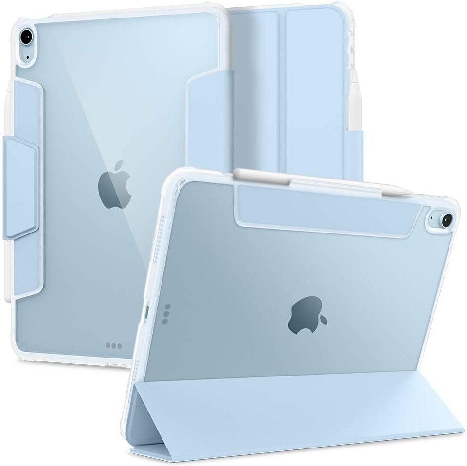 Spigen Ultra Hybrid Pro Apple iPad Air (2020) Hoes Transparant/Blauw afbeelding 1