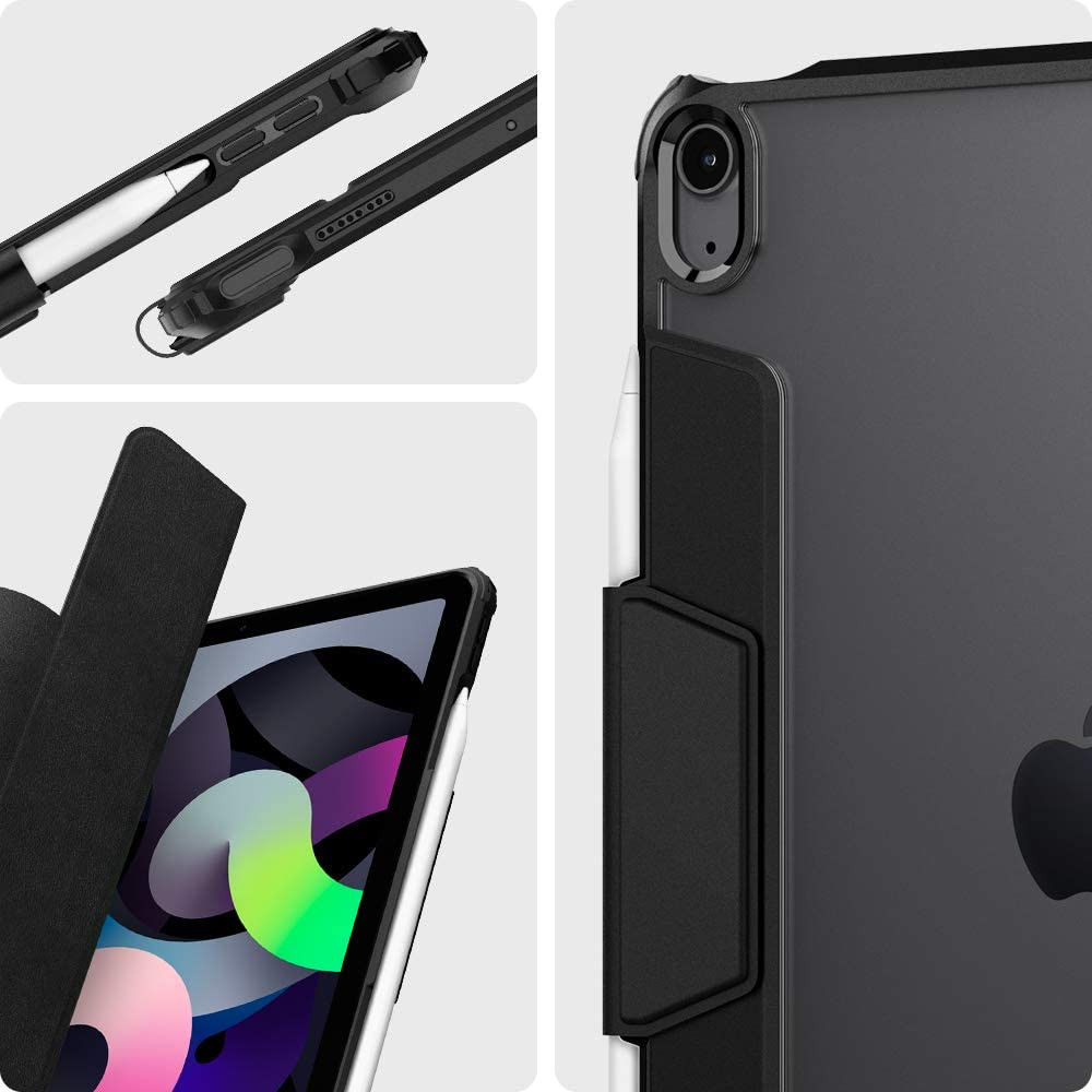 Spigen Ultra Hybrid Pro iPad Air 2020 / 2022 Hoes Transparant/Zwart afbeelding 5