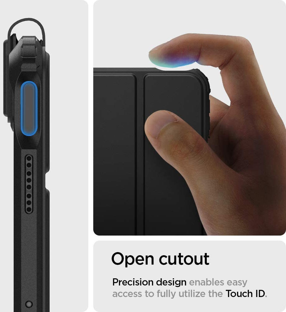 Spigen Ultra Hybrid Pro iPad Air 2020 / 2022 Hoes Transparant/Zwart afbeelding 4