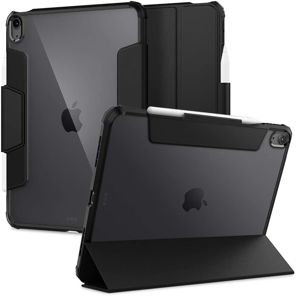 Spigen Ultra Hybrid Pro iPad Air 2020 / 2022 Hoes Transparant/Zwart afbeelding 1